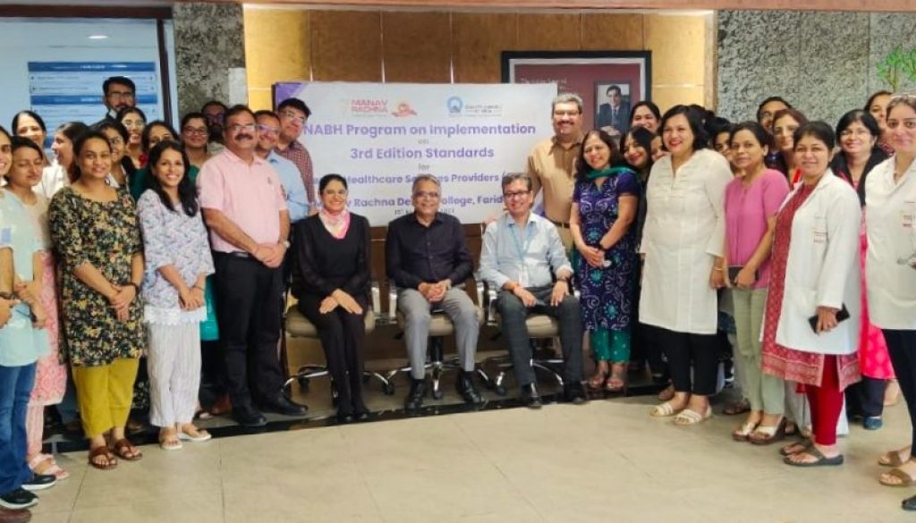 NABH POI training at Manav Rachna Dental College 